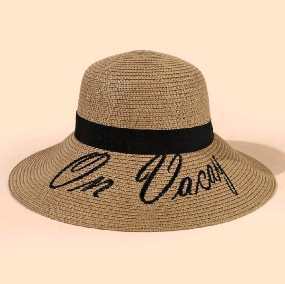 Wide brim woman's  beach hat